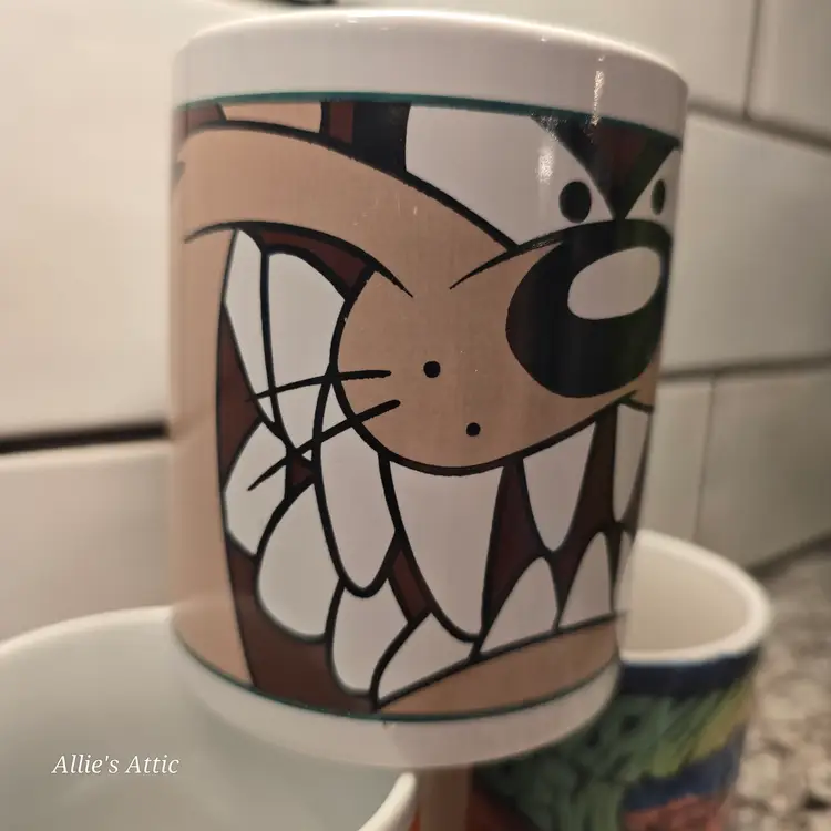 Taz Tasmanian Devil Looney Tunes Vintage 90s Y2K Coffee Mugs Lot Warner Bros