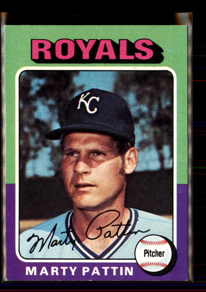 Marty Pattin 1975 Topps #413 - Kansas City Royals - (pk4-282)