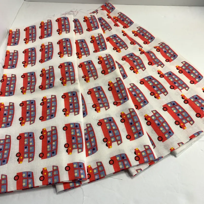 4-London Bus Fat Quarters