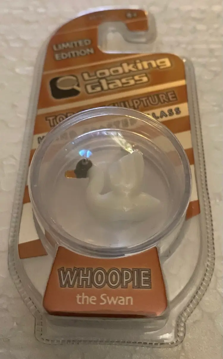 33% Off Sale- Limited Edition Looking Glass Torch Sculpture Whoopie The Swan Front And Back Photos (was $12)