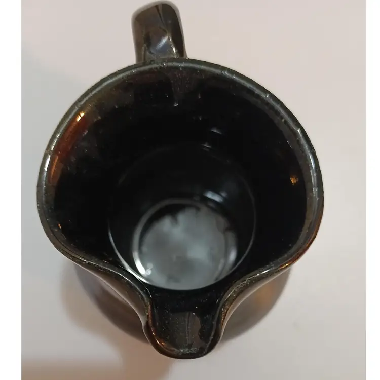 Vintage Mini Colonial Style Red Ware Pottery Pitcher  Marked Jamestown Colony Pottery