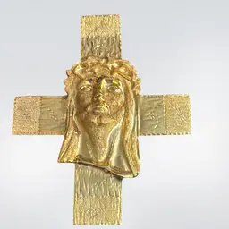 Metal Gold Color Jesus Wall Hanging