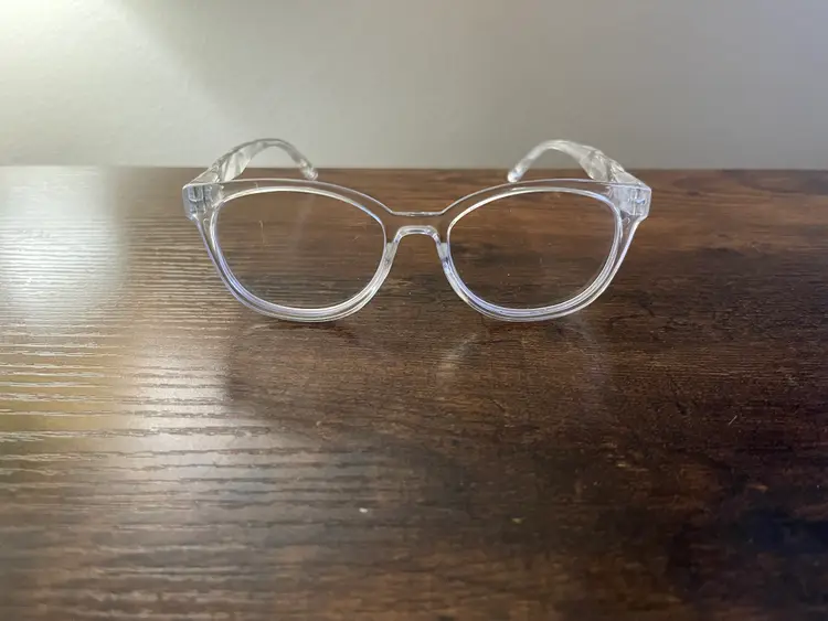 Peepers Blue Light Round Lenses with Transparent Eyeglasses Frames Only 48-20-140 mm