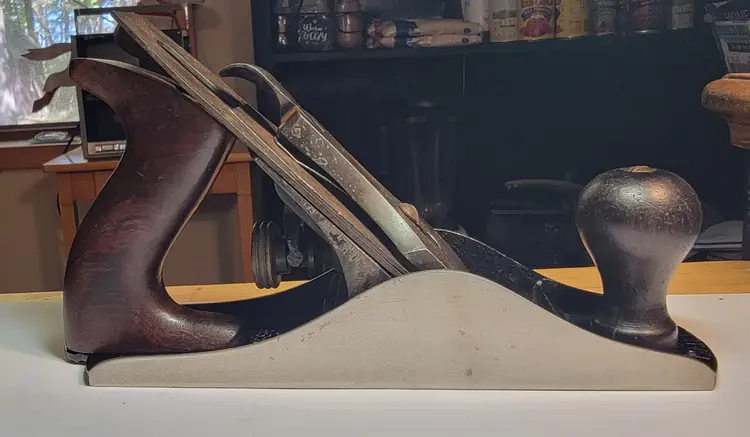 Stanley #4 Type 11 Plane Corrugated Sole V Logo Iron Great Wood Tuned Sharp