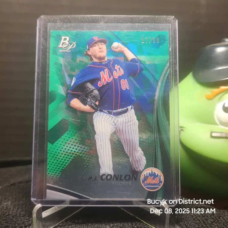 2017 Bowman Platinum Green - PJ Conlon New York Mets 17/99