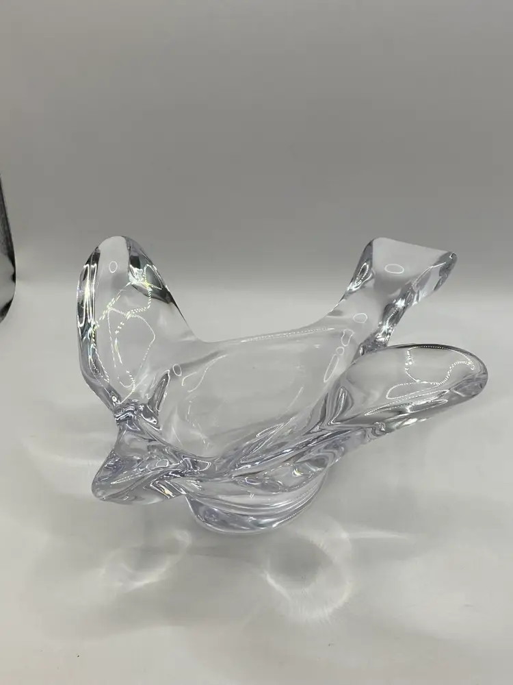 Princess House Fine French Crystal Bird Shape Glass Candy/Nut Dish/Bowl