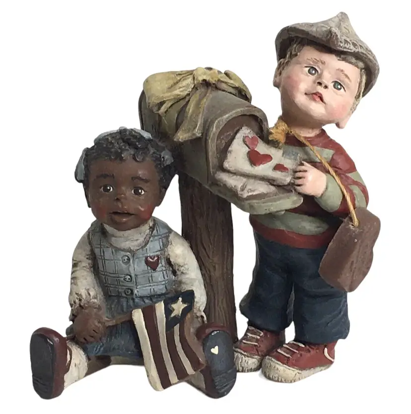 Sarah's Attic "Forever in Our Hearts" Figurine 1990 Patriotic #1686/10,000