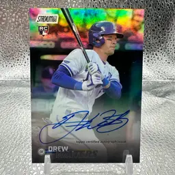 Drew Waters 2023 Stadium Club Rainbow Foil Auto /10