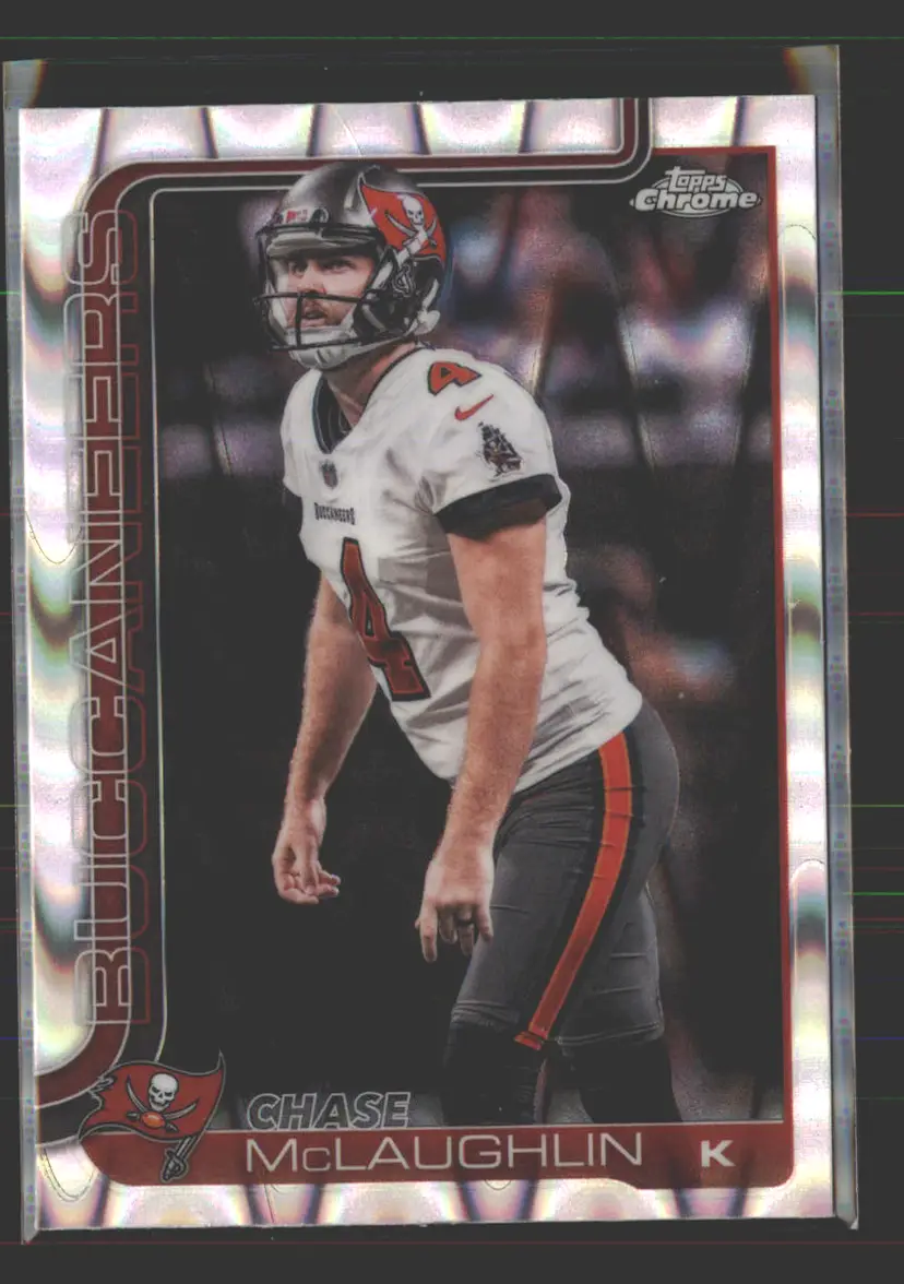 Chase Mclaughlin 2025 Topps Chrome RayWave Refractor #288 - (142) - Tampa Bay Buccaneers