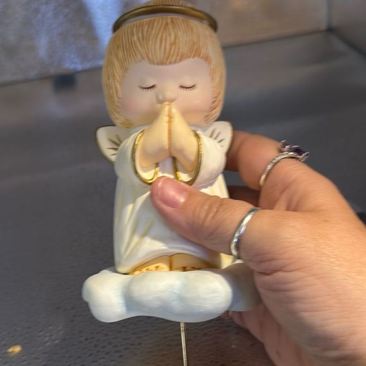 Vintage Hallmark Praying Angel Stocking Holder