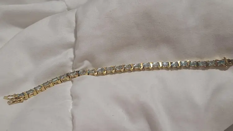 Aquamarine Sterling\ Gold Vermil