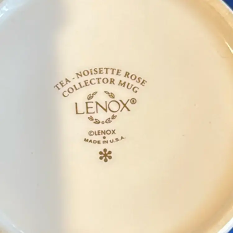 Set Of 2 Lenox Tea Noisette Rose Mugs