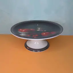 Bernardaud Limoges Jean Claude Chauray "Pommes" 5.5" Footed Plate