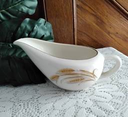 Homer Laughlin Golden Wheat Creamer/Gravy Boat China