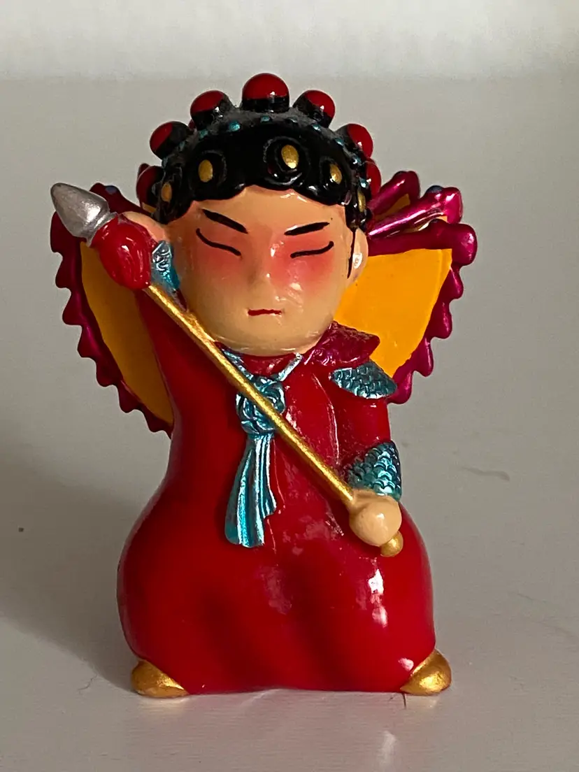 Traditional Beijing Doll Figurines, Iconic Tianjin Niren Zhang Crafts, 2.25" Tall