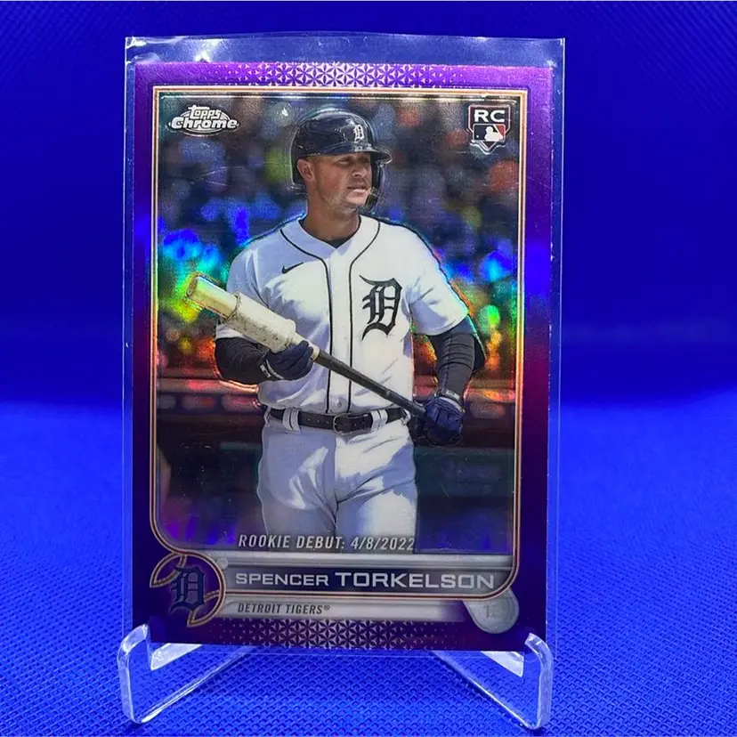 2022 Topps Chrome Update Rookie Debut Spencer Torkelson Purple Refractor