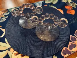 Candlewick Double Candle Stick Holders