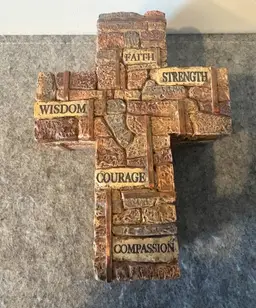 Legacy of Love 2013 Enesco Cornerstones of Faith Cross Box  # 3164