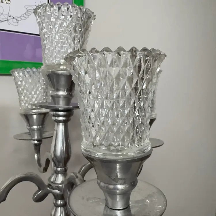 Vintage Clear Glass Votive Cups