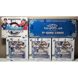 2025 Topps Baseball T205, Logofractor, Bowman Chrome Hobby 5 Box Mixer PYT Live Rip #2 MBB1654 (stacked shipping)