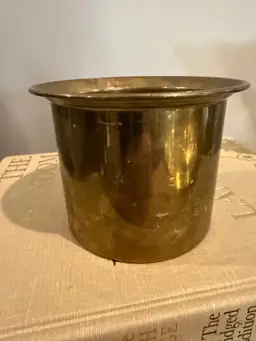 Solid Brass Planter Pot