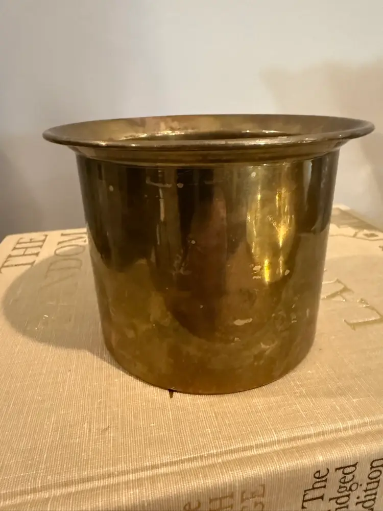 Solid Brass Planter Pot