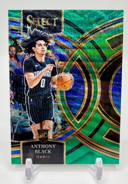 Anthony Black 2023-24 Select Premier Level Rookie Green Wave Prizm /50 RC #113