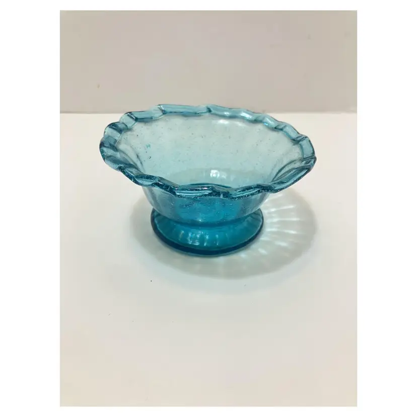 Handblown custard cup or tea light candleholder