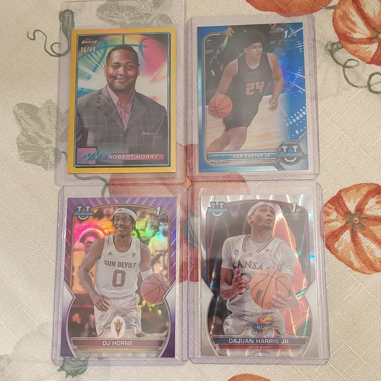 Lot of 11 college / no team basketball cards. 2 auto's, 4 #'d. Letter F-L