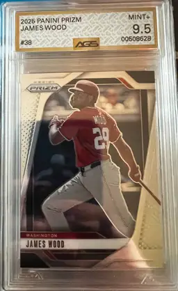 James Wood 2025 Panini Prizm #38 AGS 9.5