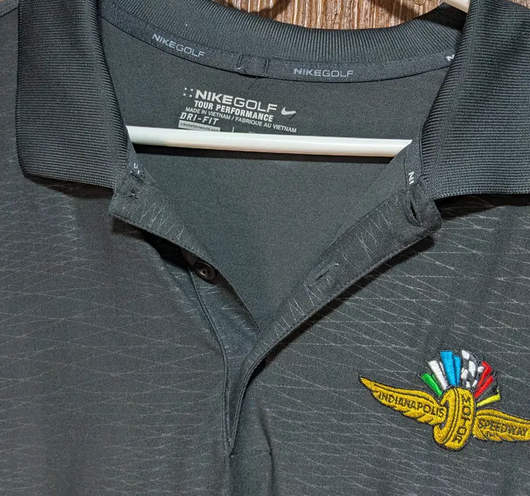 Nike Golf Indianapolis Motor Speedway Polo shirt XXL Black Logo