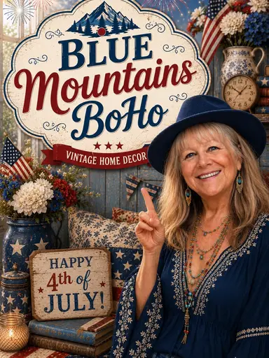 🇺🇸Patriot’s🇺🇸 Parade Of Red White & Blue Vintage Decor 