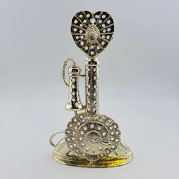 Vintage Gold Tone Metal Torino Love Phone Earring Holder Display 6” FF