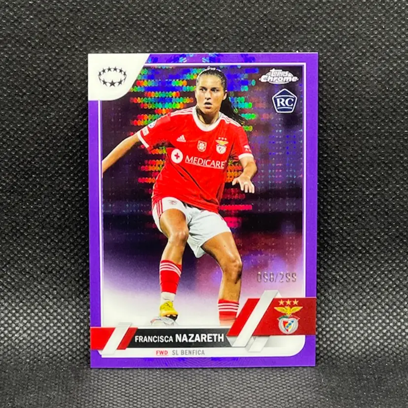 Francisca Nazareth 2022/23 Topps Chrome Purple Refractor /299 Soccer Card
