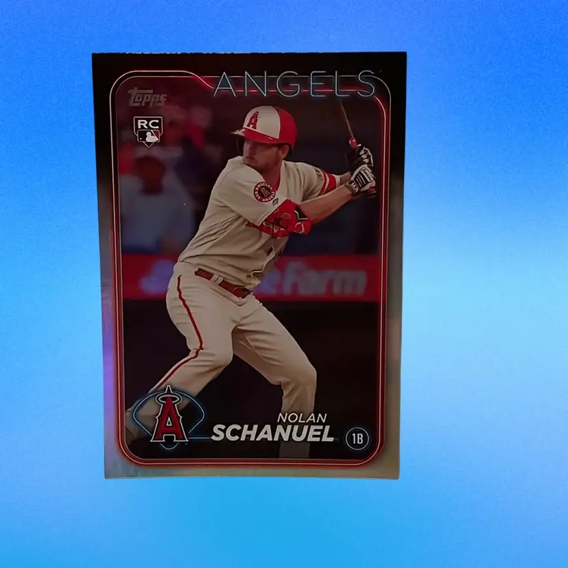 2024 Topps Series One Nolan Schanuel RC Rainbow Foil Los Angeles Angels