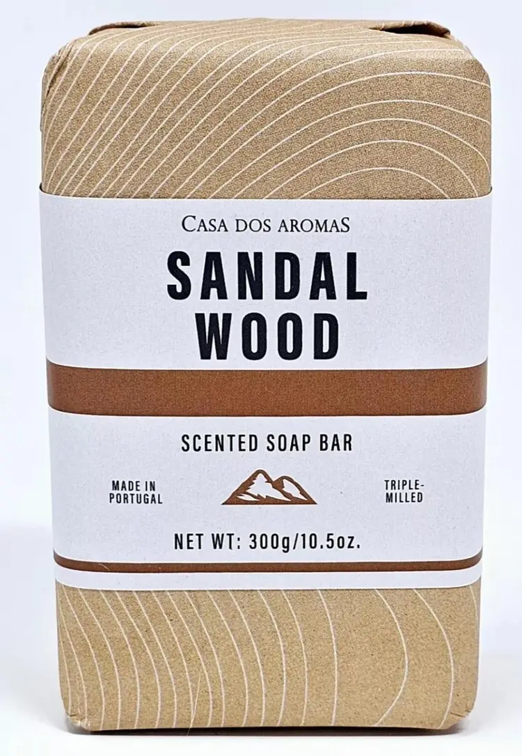 Casa Dos Aromas Sandalwood Fragranced Soap Bar 10.5 oz. New