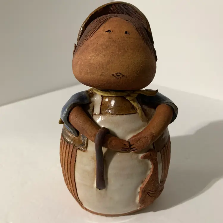 Val Knight Studio Pottery Girl  AS IS