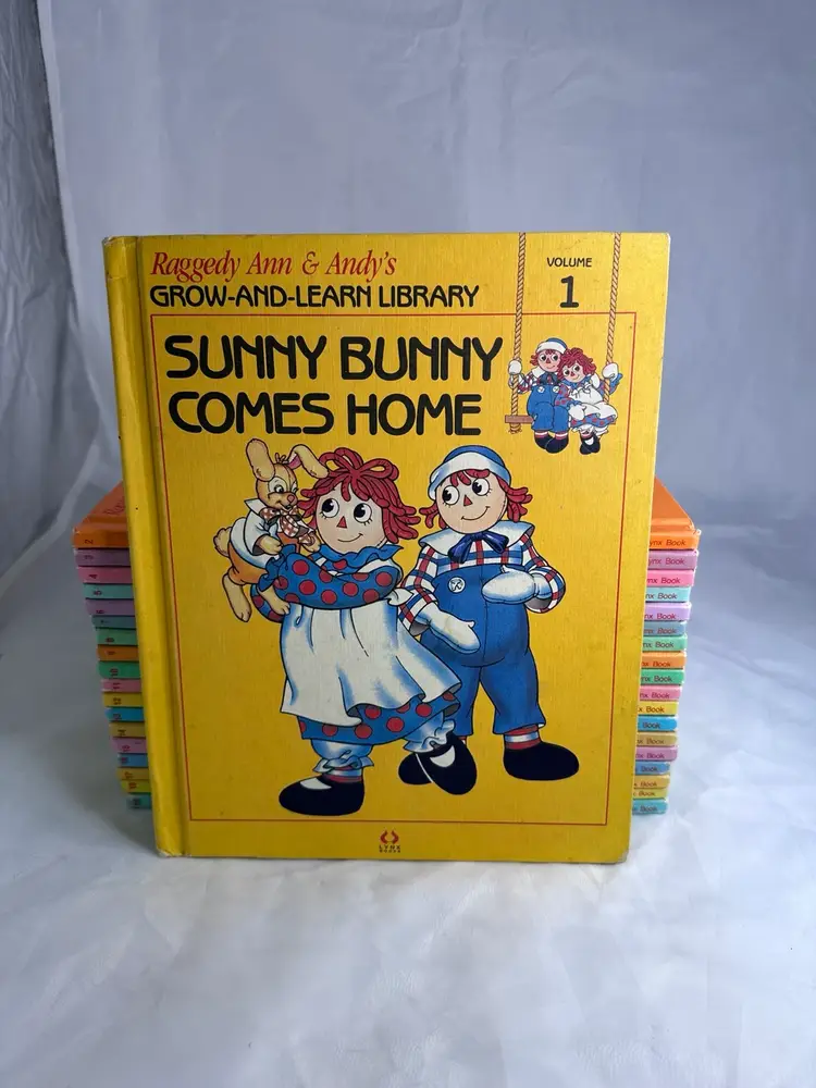 Vintage 1988 Raggedy Ann & Andy Grow And Learn Library 1-20 Books