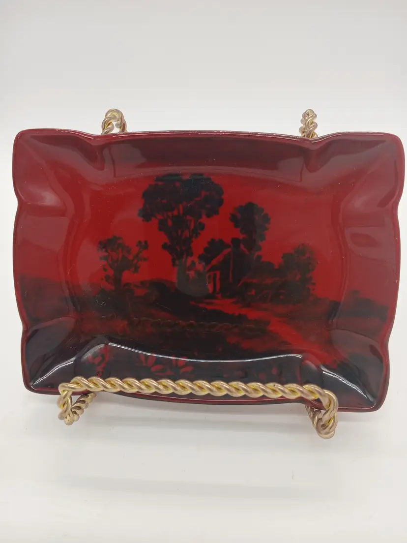 Royal Doulton Flambe Trinket Tray