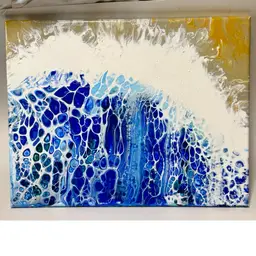 Stunning Original Seashore Oil Or Acrylic Painting