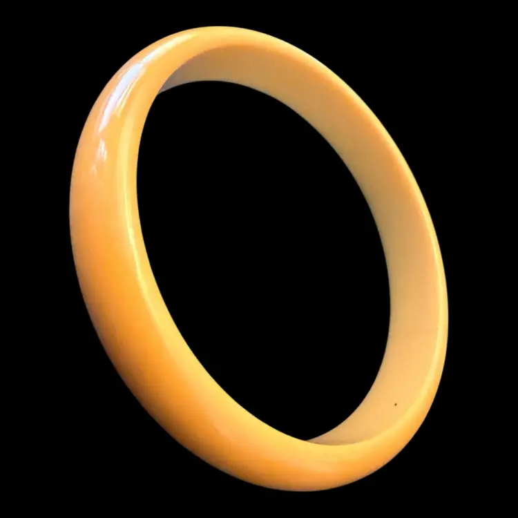 Bakelite Butterscotch Bagel 2.5” Opening