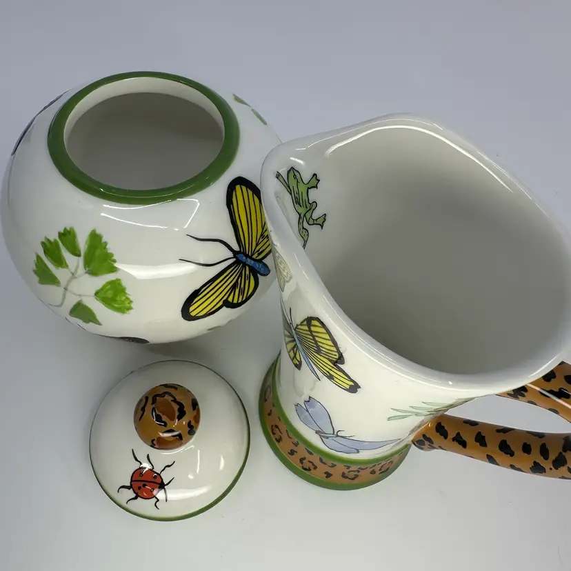 Lynn Chase Butterfly Paradise Cream & Sugar Set