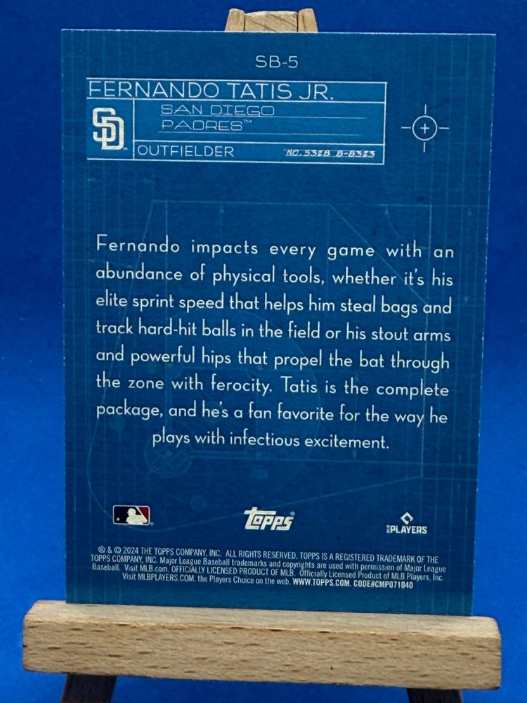 2024 Topps Fernando Tatis Jr Superstar Blueprints