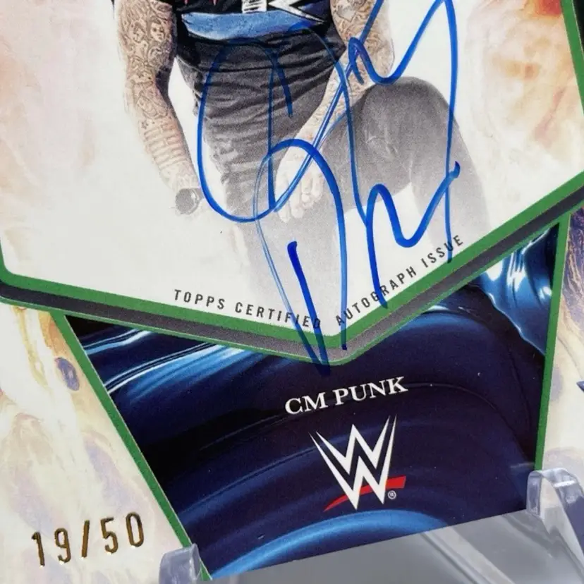 CM PUNK /50 Auto 2025 Topps WWE Exalted Streamline Signatures