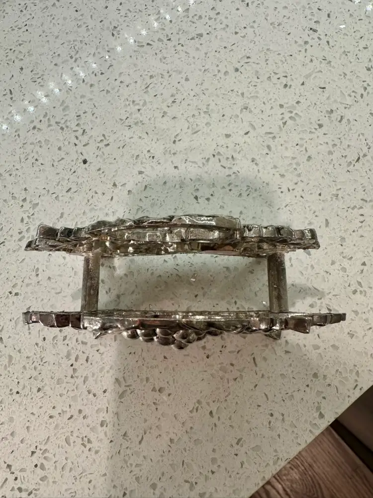 5x4 Vintage Godinger Silver Art Co. napkin holder w/ornate grapevine & grape design