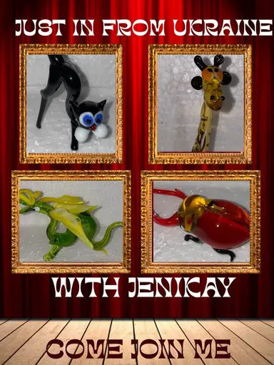 Just In From Ukraine Hand Blown Glass Figurines With Jenikay