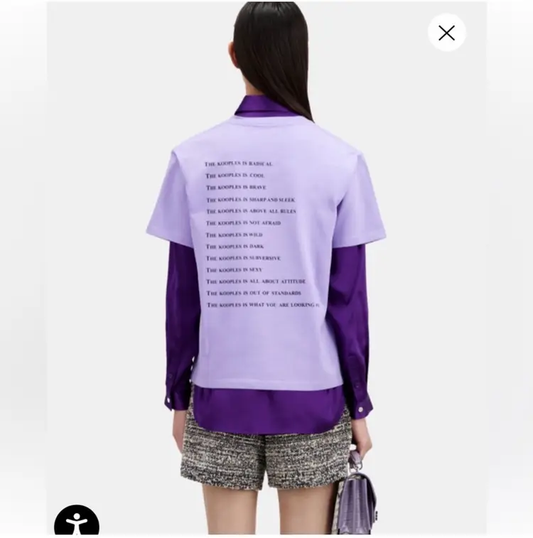 The Kooples WHAT IS MAUVE T-SHIRT Size L