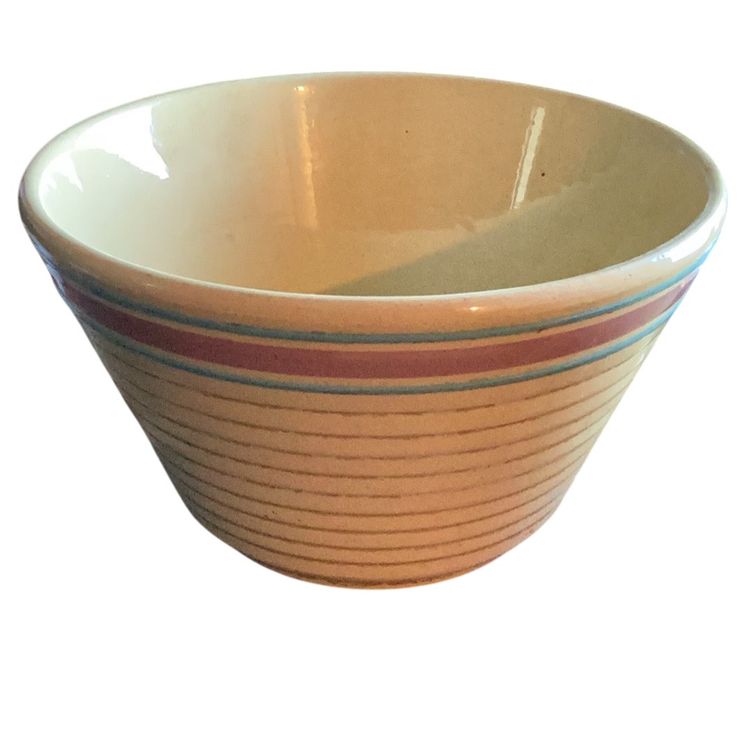 Vintage Watt Pottery Stoneware 9 Inch Mixing Bowl Made In USA