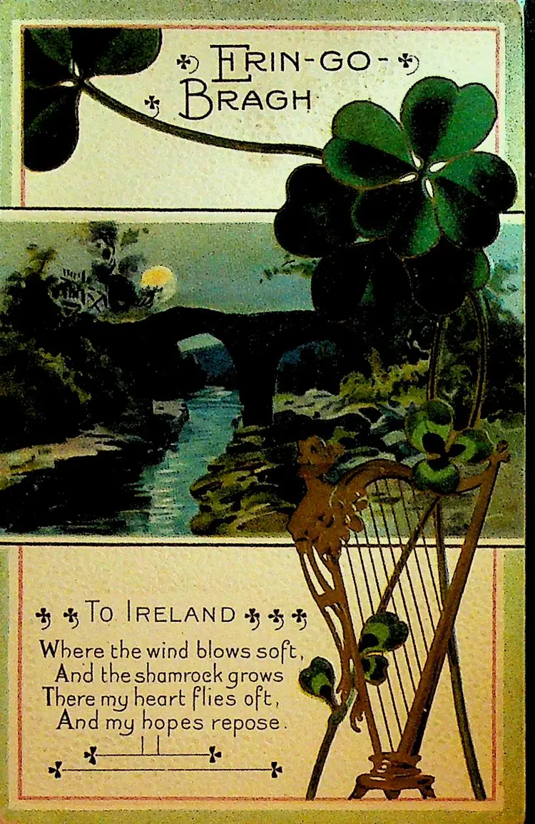 Erin Go Bragh To Ireland Postcard