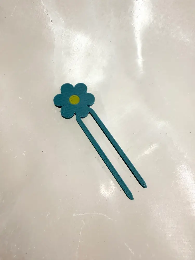 Flower Power Prop Pins Teal